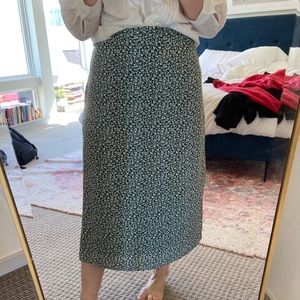 Green Abercrombie midi skirt